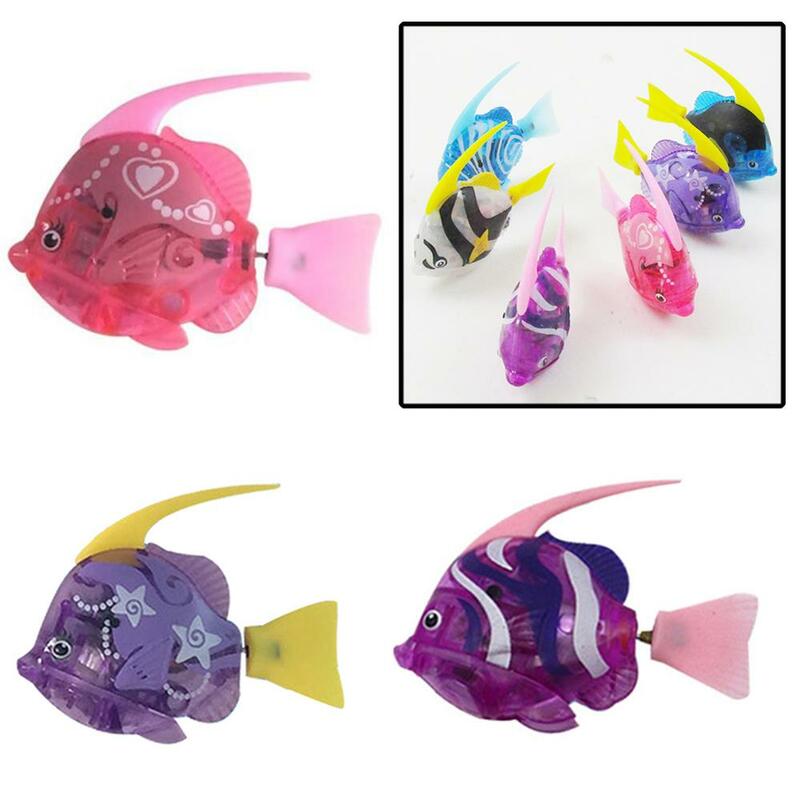 電気魚動物ペットの魚で泳ぐタンク浴槽おもちゃ偽の魚電子玩具風呂のおもちゃ魚釣り装飾