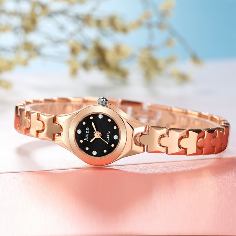 Kleine Uhr Wilden Stil Casual Kleid Uhren Neue Uhr Frauen Gold Armband Uhren Edelstahl Damen Montre reloj mujer * EIN