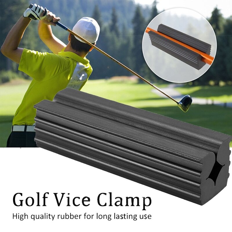 ยาง Vise Clamp Golf Club Shafts Regripping Golf Club Reshafting หัว Extractor Grip Vice Clamps Golf Shaft Protector
