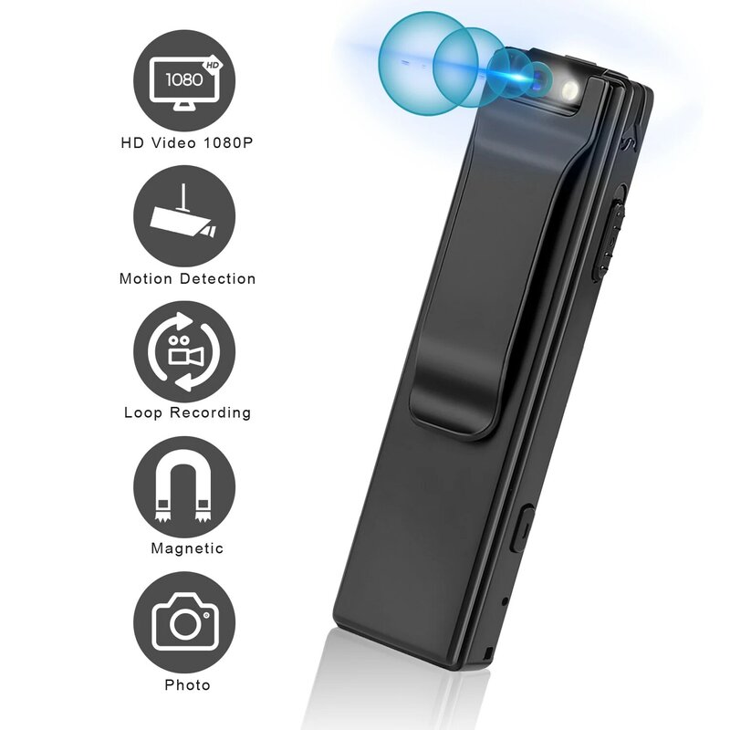 High quality 1080P magnetic metal A3 metal strong magnetic digital voice recorder HD mini camera