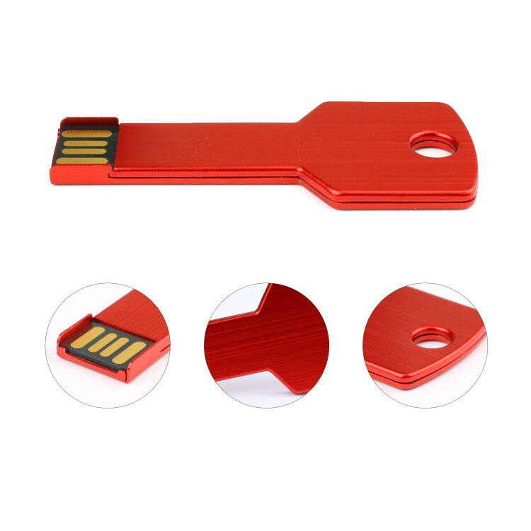 Pen Drive Kleurrijke Metalen Sleutel Vorm Usb Flash Drive 4 Gb 8 Gb 16 Gb 32 Gb 64 Gb Waterdicht memory Stick Pendrive Real Capaciteit U Disk