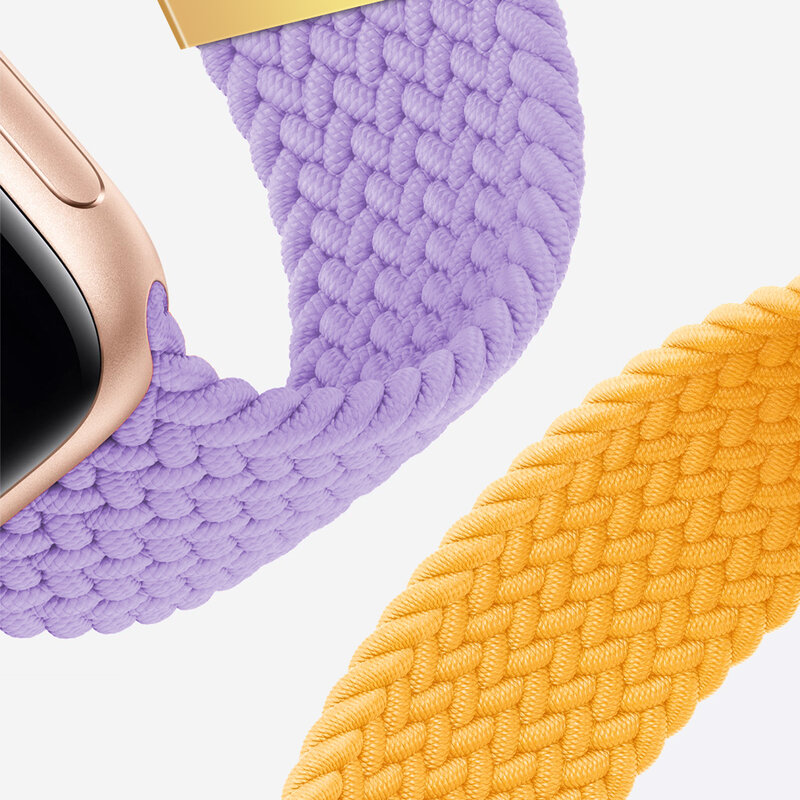 Bnad – Bracelet tressé en tissu Nylon élastique pour Apple Watch, pour Apple Watch 44mm 40mm 42mm 38mm 44mm, pour iWatch série SE 7654321
