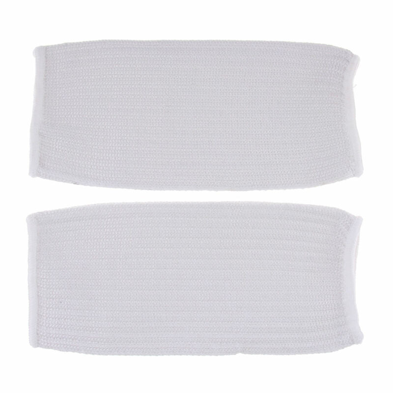 1 par branco alto desempenho luvas resistentes ao calor, corte mangas resistentes, 22cm/8.6in