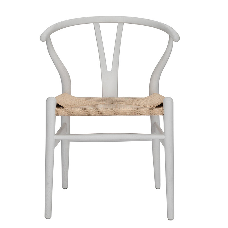 Nowoczesne krzesło do jadalni Hans Wegner Wishbone orzech bukowy/czerwony brązowy/naturalne wykończenie Y krzesło do mebli Cafe drewniany fotel
