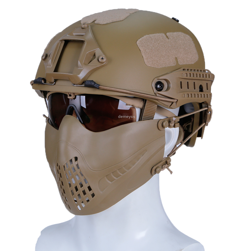 Military Airsoft półmaska oddychająca polowanie strzelanie sport maska ochronna armia taktyczna walka Paintball maska