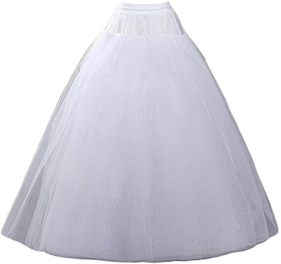 Para su último diseño vestido de Hoopless enaguas Crinoline bajo la falda se desliza accesorios de la boda