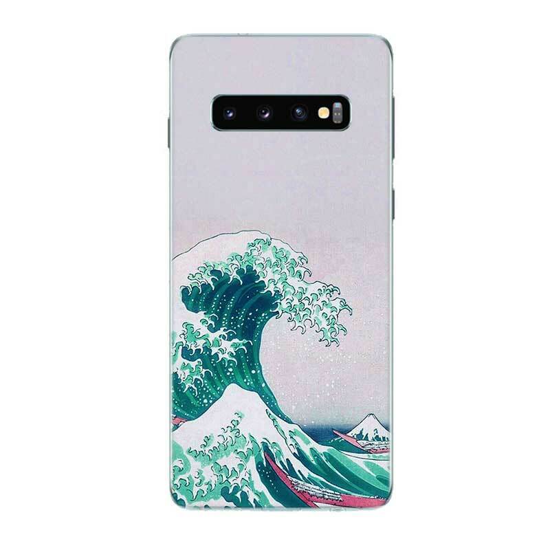 Great Wave off Kanagawa Japan Back Case For Samsung Galaxy S20+ S20 S10 S9 S8 Plus S10E S6 S7 Edge Note 8 9 10 Pro Fundas Cover
