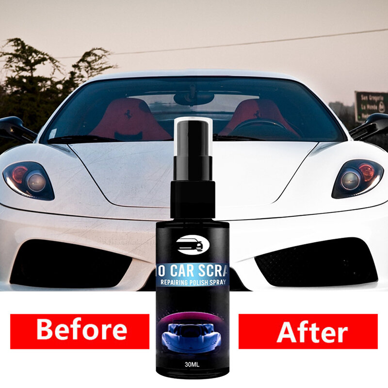 Spray dissolvant pour rayures de voiture, réparation rapide, 30/50ml, Spray de protection pour Surface de voiture, revêtement céramique, longue durée