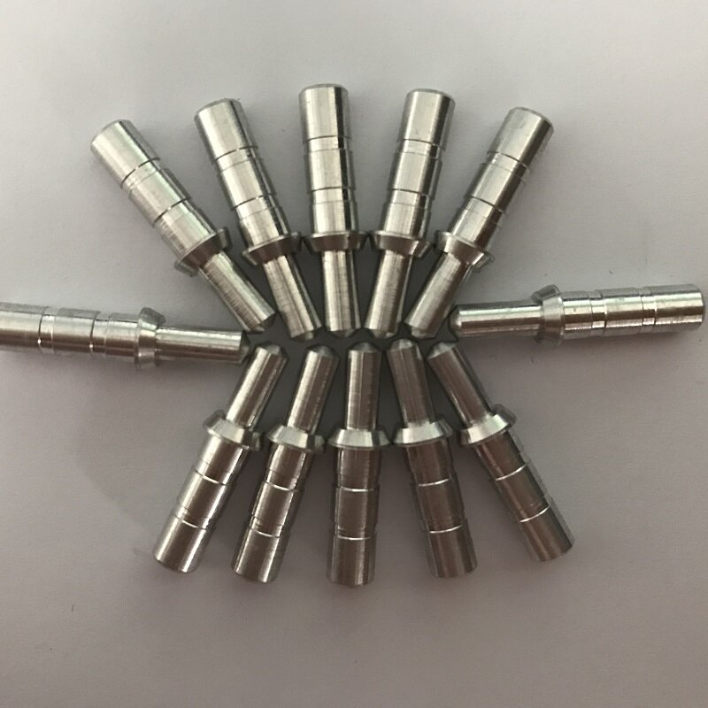 Linkboy extensor de alumínio, pinos internos para flechas id3.2mm/4.2mm/6.2mm, 12 peças para eixos de seta, arco recurvo de caça