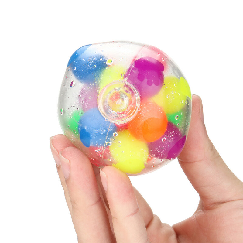 NO TÓXICO Color juguete sensorial Oficina Bola de estrés presión juguete para aliviar el estrés Fidget juguetes regalo antiestrés