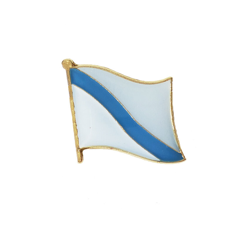 Брошь на лацкан с флагом Галисии, значок-эмблема, национальная, испанская, провинция национальностей