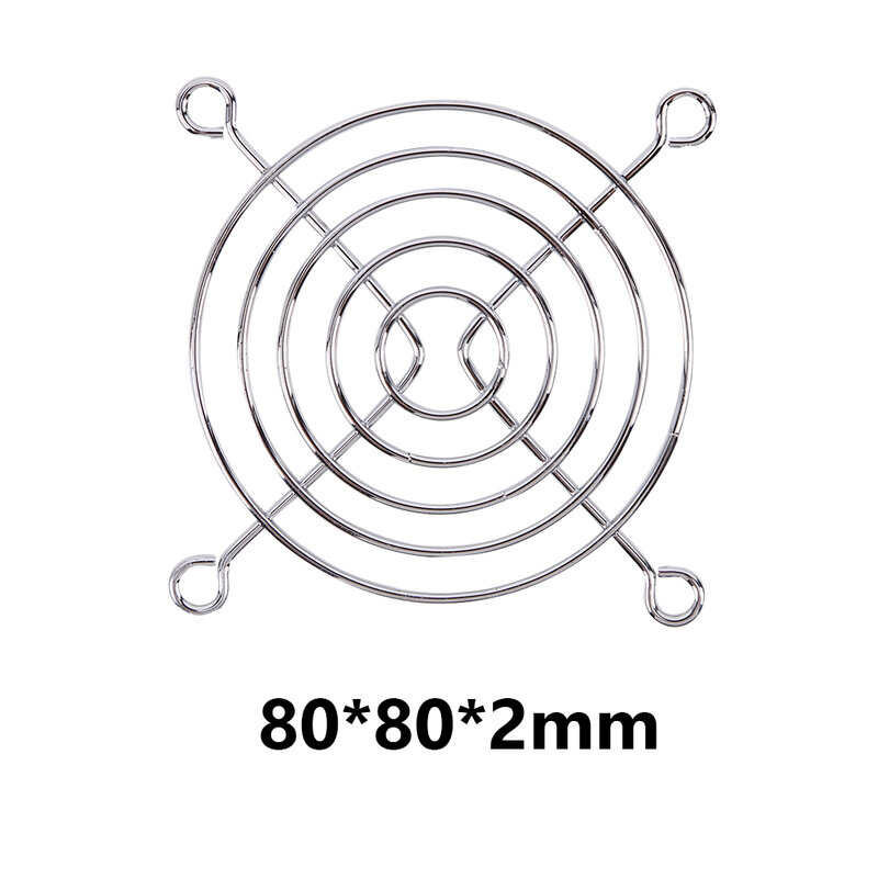Recambio de rejilla para ventilador de ordenador, Protector de dedo de 40mm, 50mm, 60mm, 70mm, 80mm, 90mm y 110mm, 5 unidades