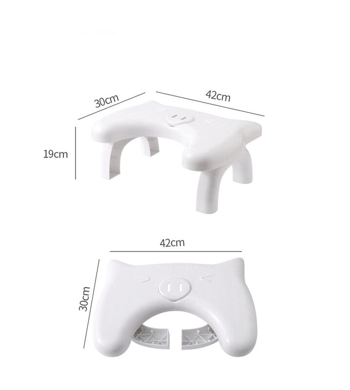 Thickened folding toilet stool for children pregnant women Toilet Stool Non-Slip Pad Bathroom Helper Assistant Foot seat Relieve