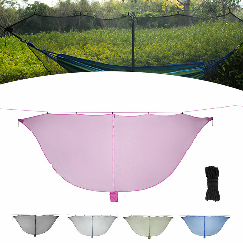 Outdoor Easy Setup Travel portable Hammock mosquito net double person foldable separating mosquito net (Hammock not included）