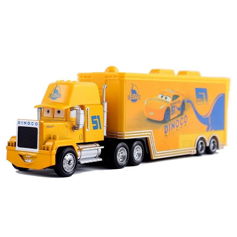 Disney pixar carros 3 relâmpago mcqueen mack tio caminhão 1:55 diecast modelo carro brinquedos para as crianças presentes de aniversário do presente de ano novo
