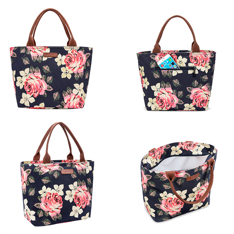 กระเป๋าแฟชั่นอาหารกลางวัน Man ถุงฉนวนความร้อนกล่องอาหารกลางวัน Picnic Bag Tote สำหรับเด็กอาหารโรงเรี...