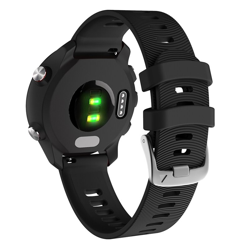 Pour Garmin Forerunner 245/245M Sport bracelet de montre de remplacement en Silicone souple bracelet souple et confortable