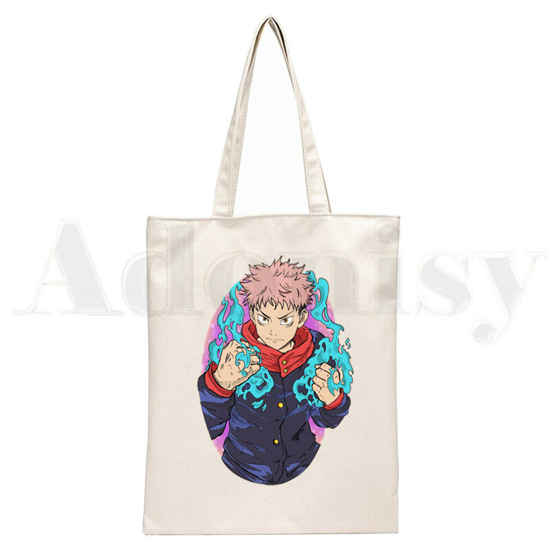 Jujutsu Kaisen Gojo Satoru Yuji Itadori Anime torebki torby na ramię dorywczo zakupy dziewczyny torebka kobiety elegancka torba płócienna