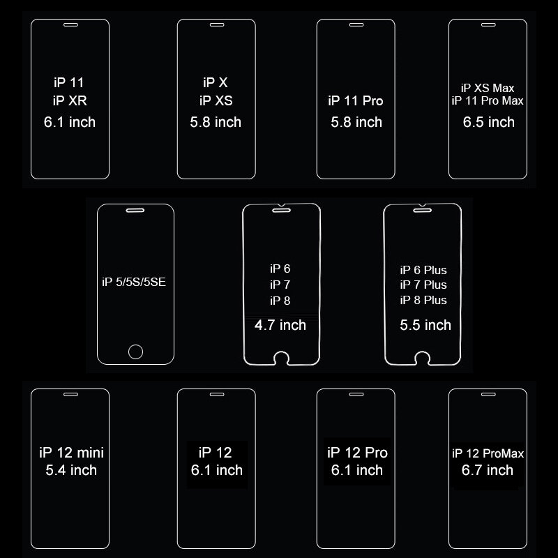 9H 아이폰 11 강화 유리 아이폰 11 프로 최대 화면 보호기 보호 유리 아이폰 12 프로 최대 11pro 12 미니 Xs Xr X S 12 미니