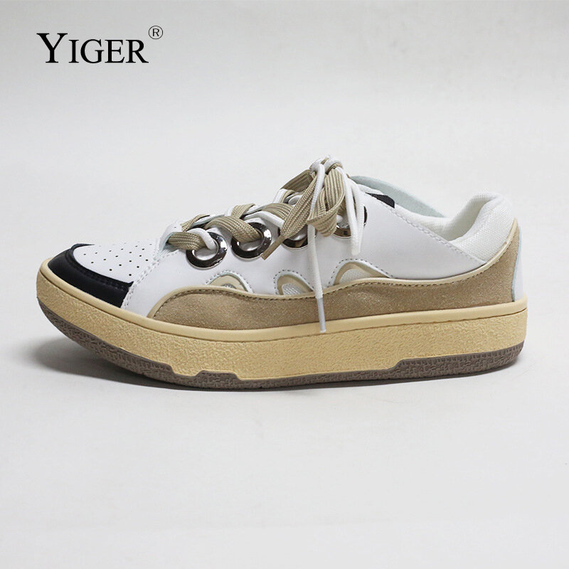 YIGER/немецкая спортивная обувь для пары; Повседневная спортивная обувь; Обувь на плоской подошве с низким верхом; Мужская обувь, увеличивающая рост; Кроссовки; Мужская обувь для отдыха