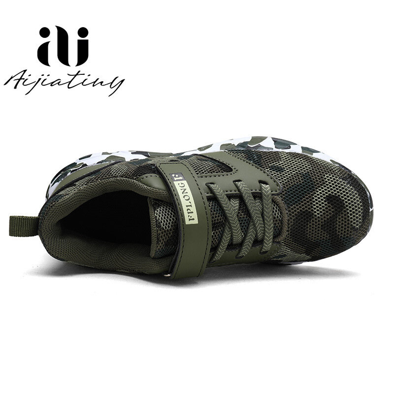 Spring kids sneakers Children Shoes Camouflage Leather boy kids shoes fashion Waterproof sport shoes for girls 2022