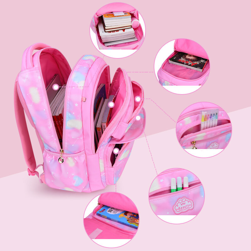 Hot nuovi sacchetti di scuola per bambini per adolescenti ragazze zaino per scuola di grande capacità cartella impermeabile borsa per libri per bambini mochila