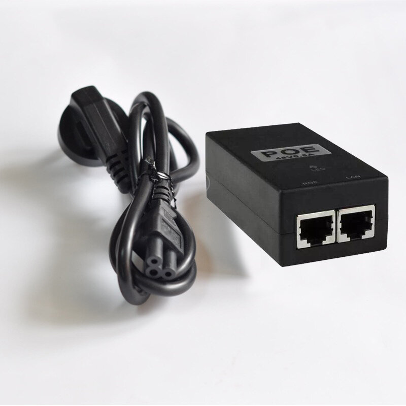ESCAM CCTV Keamanan 48V0.5A 15.4W POE Adaptor POE Injector Ethernet Power untuk POE IP Kamera Ponsel PoE Power Supply