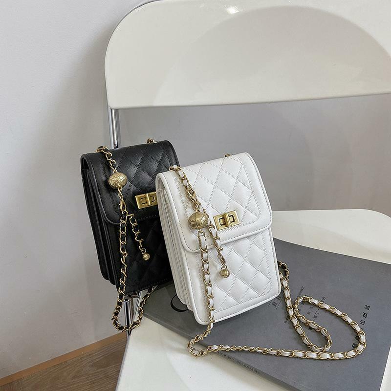 女性用チェーン付きの小さな四角いトートバッグ,クラシックで高品質,新しいコレクション2021