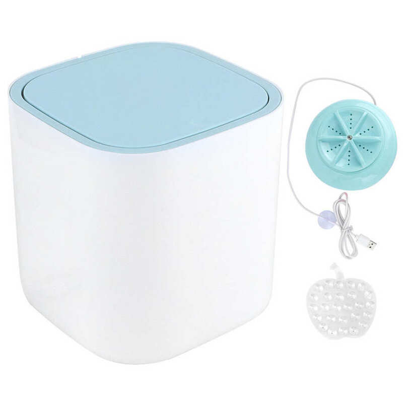 Lavadora de mesa portátil de 3,8 l, dispositivo de lavado alimentado por USB, para ropa interior, uso doméstico y de viaje