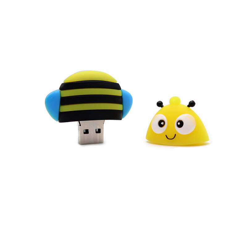 Clé USB créative avec dessin animé hibou, support à mémoire de 4gb 8GB 16gb 32gb 64gb 128gb, lecteur flash mignon abeille, cadeau