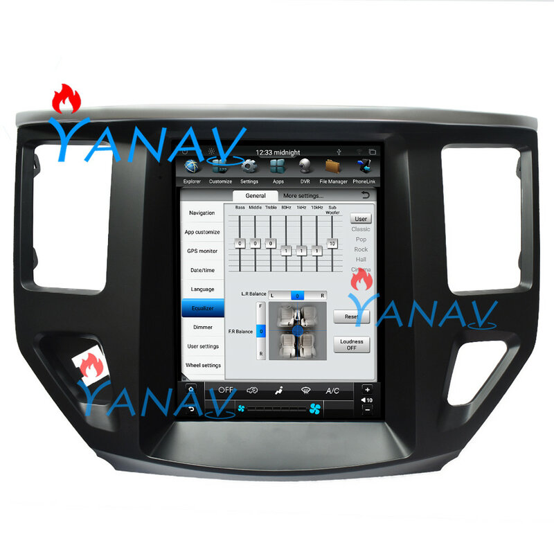 Autoradio android, écran vertical, lecteur DVD vidéo, stéréo, navigation GPS, pour Nissan Pathfinder (2012 – 2017)