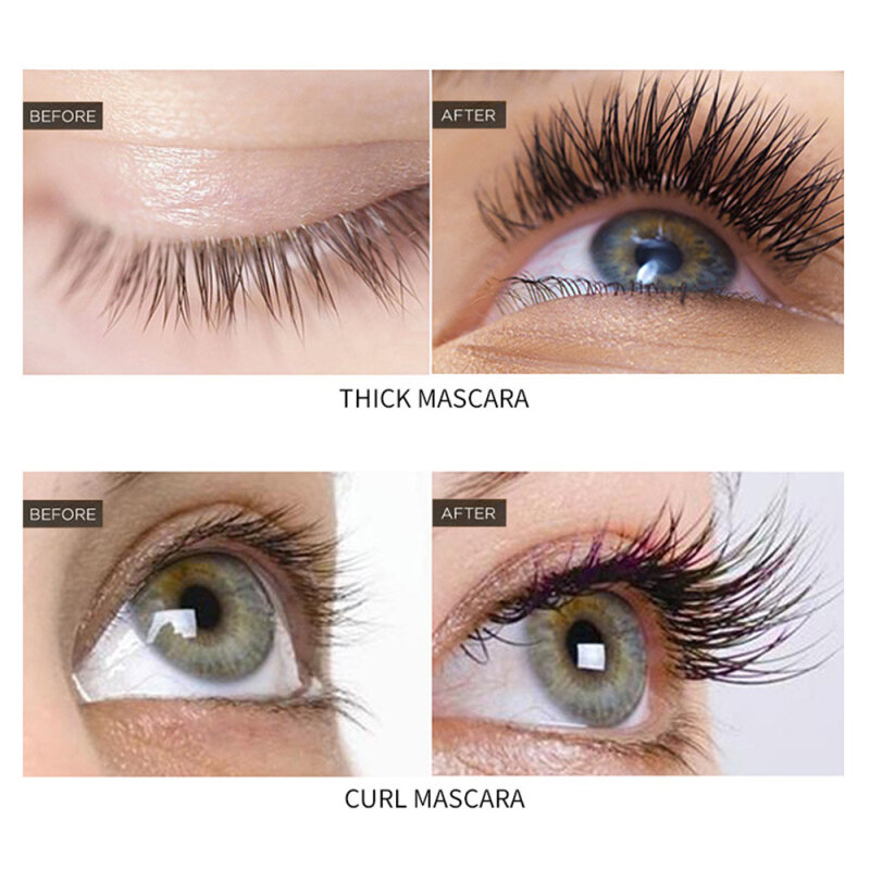 1pcs 4D Mascara Volume Waterproof Lash Extensioning Makeup Long-lasting Black Concentrated Eye Mascara Cosmetics TSLM1