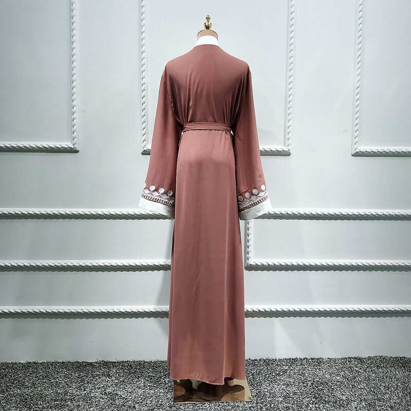 Ramadan Caftano Dubai Abaya Kimono Cardigan Turchia Hijab Musulmano Abito Caftano Marocain Abbigliamento Islamico Abaya Turco Per Le Donne