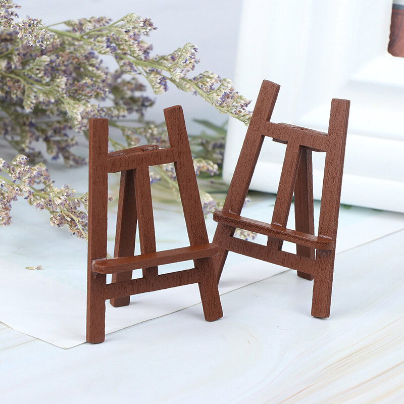 1:12 Mini Cute Wood Painting Easel Dollhouse Accessories Furniture Toy Collectible Gift For Kids Doll House Miniature