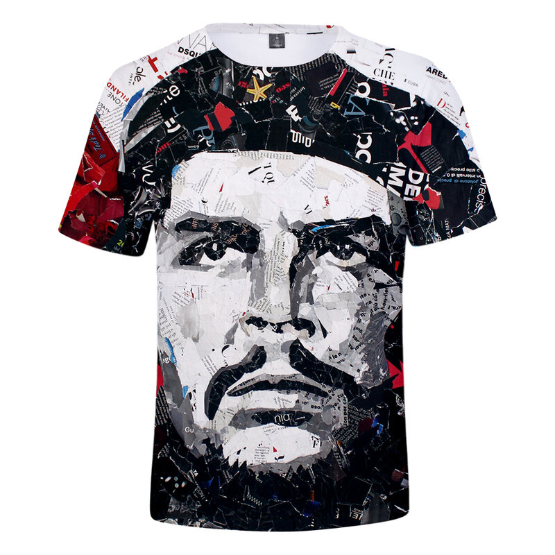 Che Guevara – T-shirt pour hommes et femmes, imprimé en 3D, décontracté, Style Harajuku, Hip Hop, tendance, Streetwear, Tops surdimensionnés