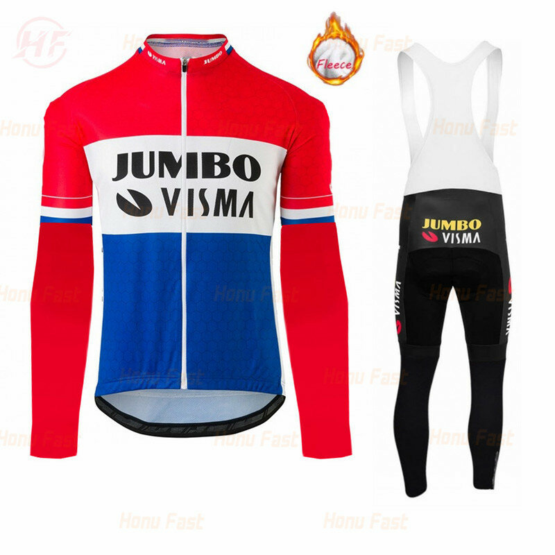 2022ฤดูหนาวที่อบอุ่นขนแกะแขนยาวขี่จักรยานเสื้อผ้าผู้ชายชุด MTB Ropa Ciclismo เสื้อผ้ากางเกงชุด