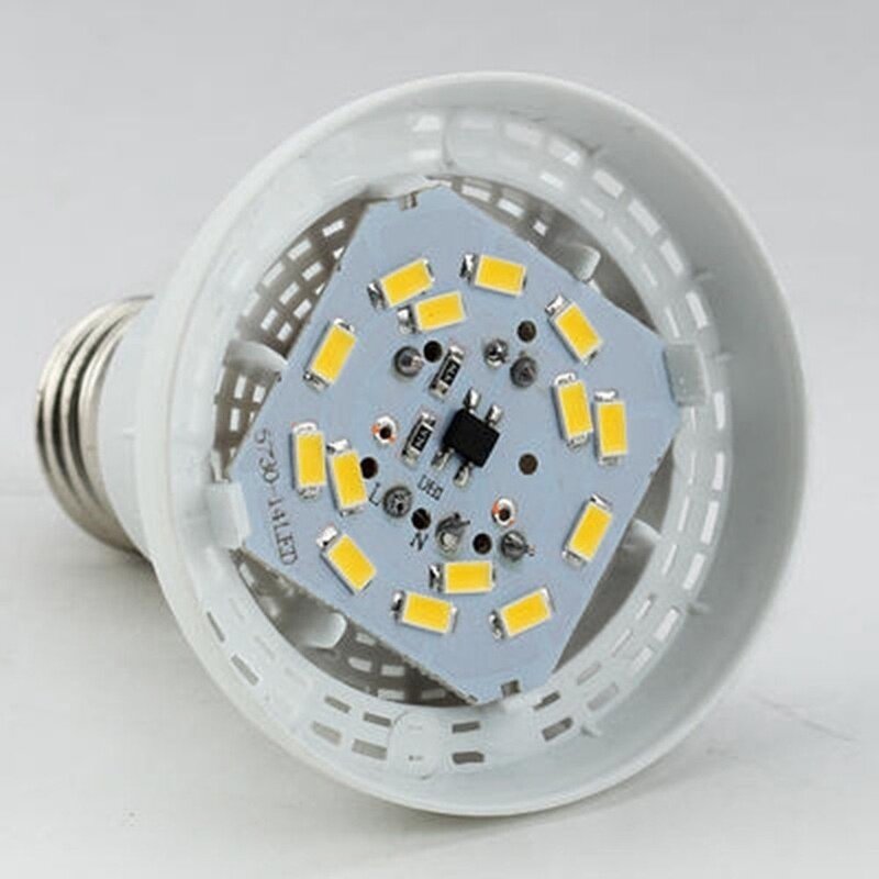 Bombilla LED de ahorro de energía para el hogar, lámpara de 3W, 5W, 7W, 9W, 12W, 15W, CA 220V, Blanco cálido, blanco frío, E27