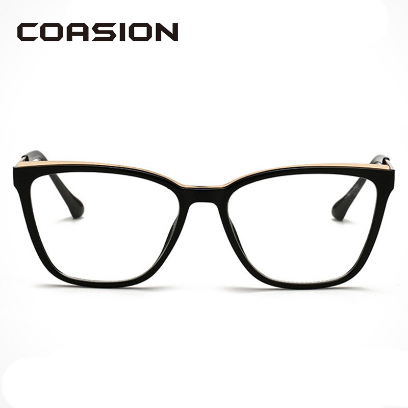 COASION-gafas cuadradas con bloqueo de luz azul para hombre y mujer, lentes para juegos de ordenador, protección UV, Marcos ópticos transparentes CA1656