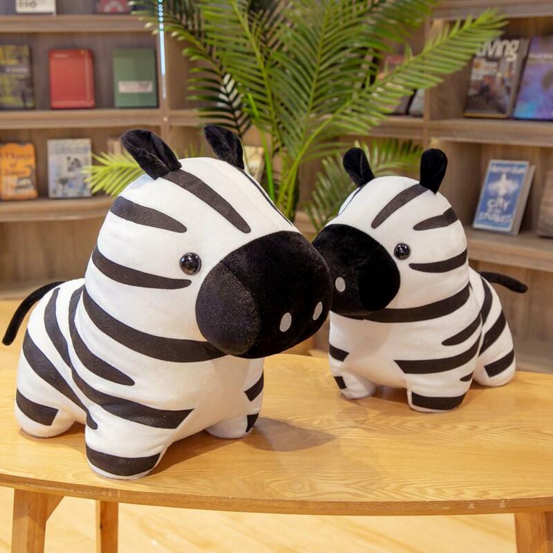 1 stücke 35-40cm Zebra Kuscheltiere Plüsch Spielzeug kinder spielzeug Simulation Fett Zebra Puppe fotografie requisiten Weihnachten geburtstag geschenke