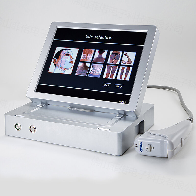 Professional 3D 4D Ultrasound HIFV 12เส้น20000ภาพที่เน้นความเข้มสูง Face Lift ริ้วรอย Body Slimming