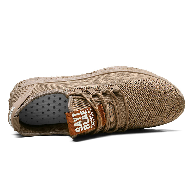 Sepatu Baru Diskon Murah Holfredset untuk Pria Sneakers Luar Ruangan Bersirkulasi Sepatu Gaya Korea Kasual untuk Pria Hitam/Abu-abu/Coklat 727