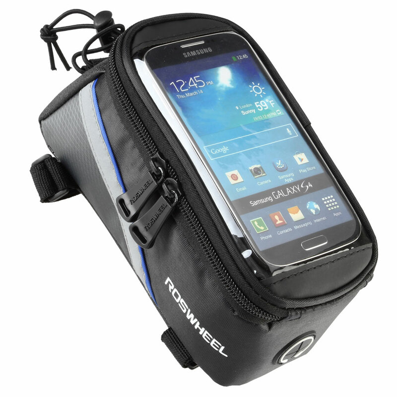 ROSWHEEL-bolsas para marco de bicicleta, soporte para IPHONE, bolsa para teléfono móvil