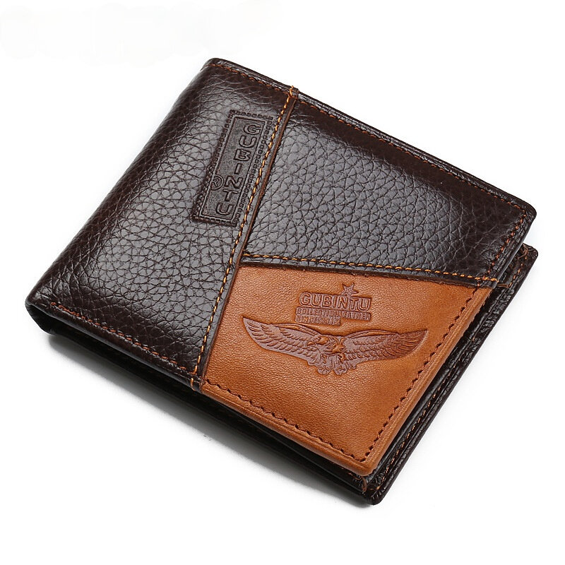 2021 Genuine Leather Wallet Men's Wallet Business Card Holder Card for Case Coin Purse Men Wallets Horizontal