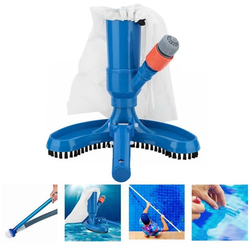 Abs portátil aspirador de pó piscina ferramenta de limpeza de natação zooplâncton corpo ferramenta de limpeza ponta lagoa fonte escova de pó mais limpo