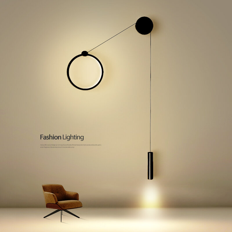 Plafonnier circulaire simple à double tête, design moderne, éclairage d'intérieur, luminaire décoratif de plafond, idéal pour un salon ou une cuisine, 2021