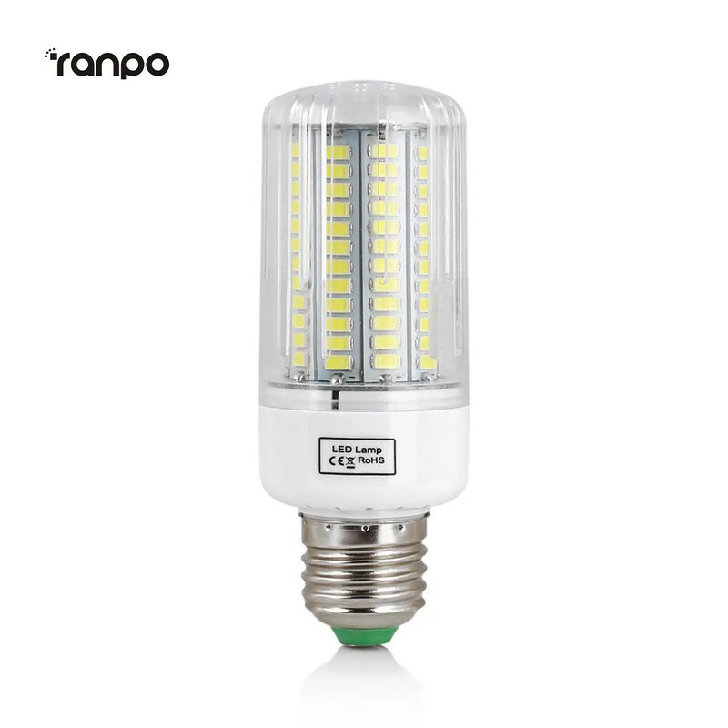 Base de tornillo 5730 SMD, 12W, 15W, 20W, 25W, 30W, bombillas LED de maíz E27, 110V, lámpara blanca brillante, cálida y fría, lámpara de araña para el hogar