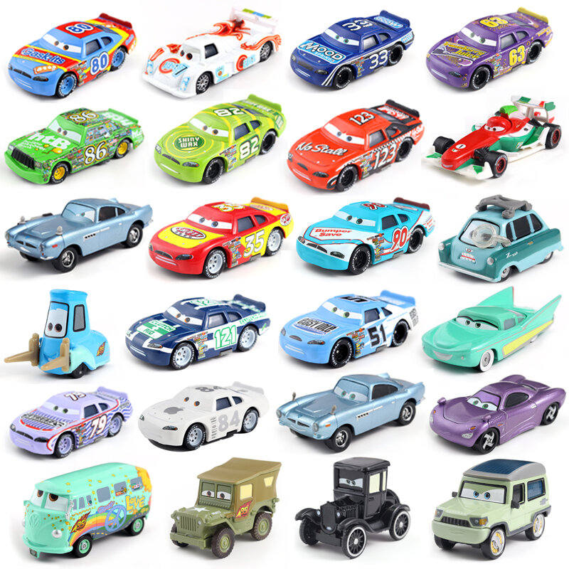 Disney-Coche de juguete de Metal de Pixar Cars 3, McQueen Jackson Storm 1:55, modelo de coche de aleación de Metal fundido, regalo de cumpleaños y Navidad para niños