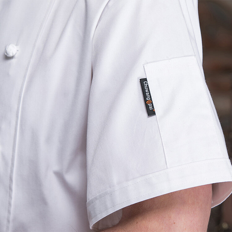 Uniforme de Chef unisexe, uniforme de Chef de Restaurant, chemise à Double boutonnage respirante, vêtements de travail pour Chef cuisinier d'hôtel