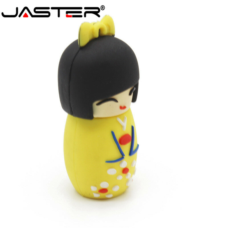 JASTER-unidad Flash USB 2,0 de dibujos animados, Pendrive de 64GB, 32 GB, 16 GB, 8GB, 4GB, estilo japonés, juguete para muñecas
