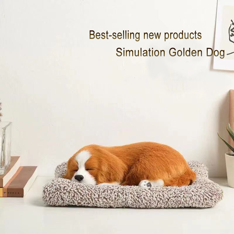 8 ModelsLarge Plush Toy Simulation Dog Doll Sleeping Dog Car Decoration Children Gift Photography props Christmas decoration